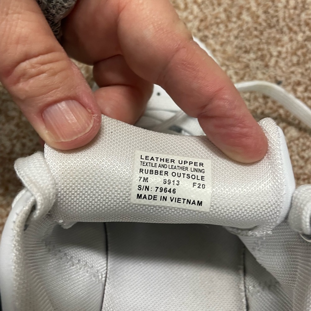Tory Burch White and Gold Sneakers